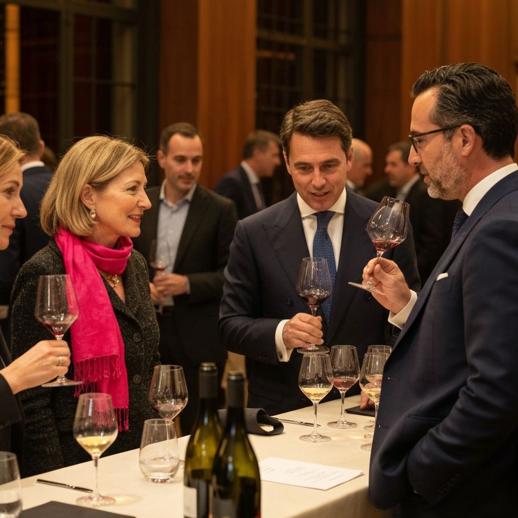 Guests enjoying wine tasting