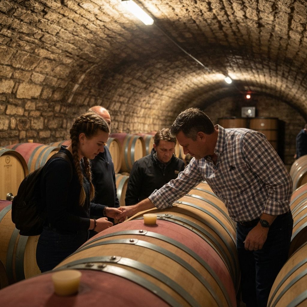 Wine cellar tour